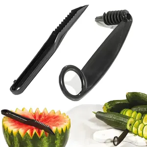 V Shape Knife Decorative Fruit & Vegetable Cutter, Zigzag Pattern Slicer, Kitchen Tool for Cutting Fruits and Vegetables, Slicer Dicer Cutter, Durable Vegetable Slicer