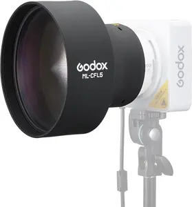 Godox ML-CFL5 Collapsible Silicone Fresnel Attachment, Adjustable Light Modifier for ML-L15 & ML-L36 Lens Reflectors of Godox ML100BI ML100R, Enhancing Beam Intensity and Coverage