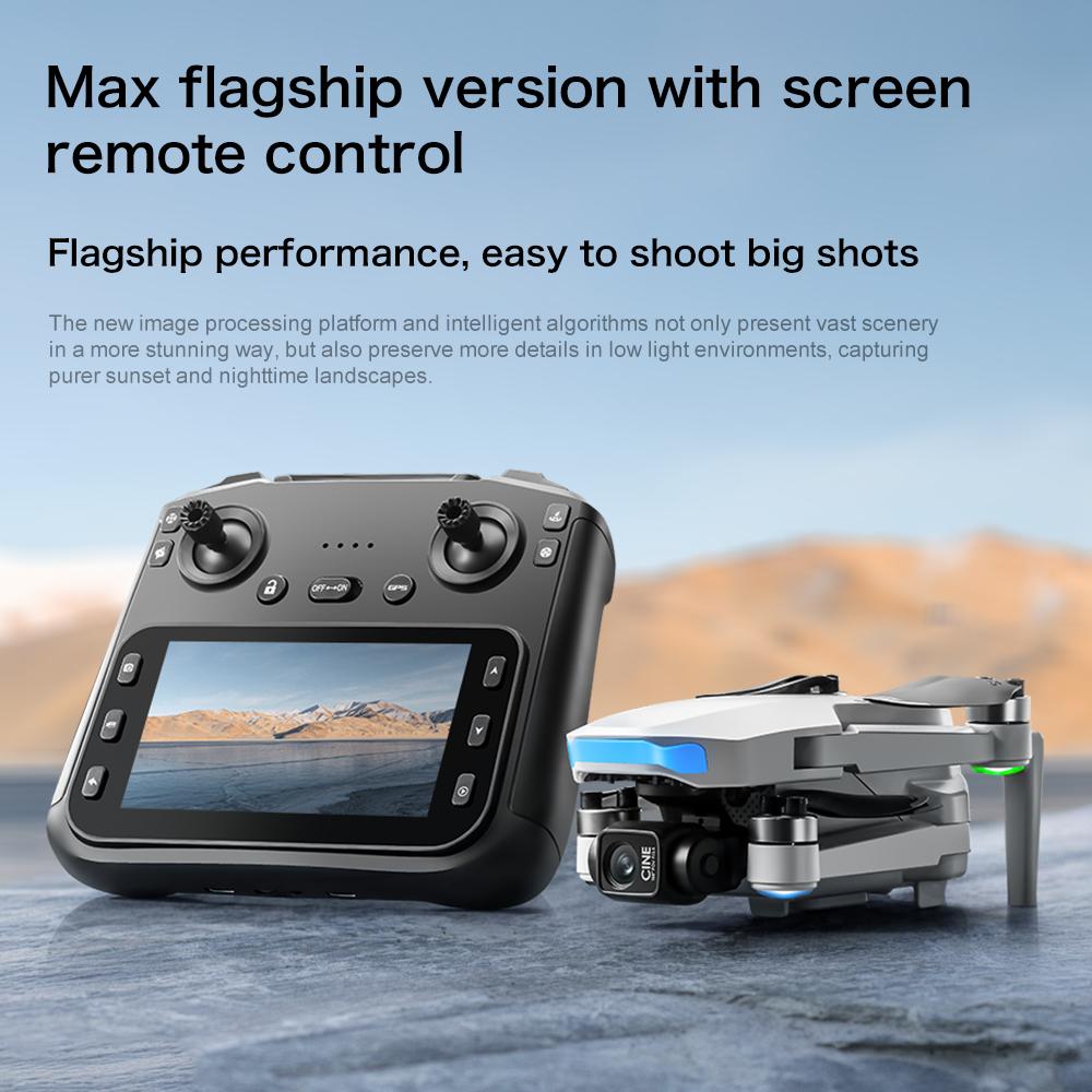[Top-Tier Edition] Professional GPS Drone with 8K  Dual Cameras, 3-Axis Gimbal Stabilization, 2000m Control Range, 100m Flight Altitude, Large Screen Remote, Auto Low Power Return, 2 Batteries