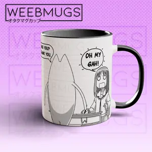 Anime Coffee Mug Meme, Hello Everynyan, Osaka Oh My Gah, Meme Mug, Anime Mug, Funny Anime Mug, Funny Anime Gift, Anime Meme, WeebMugs Glossy Ceramic Drinkware, Dishwasher Safe