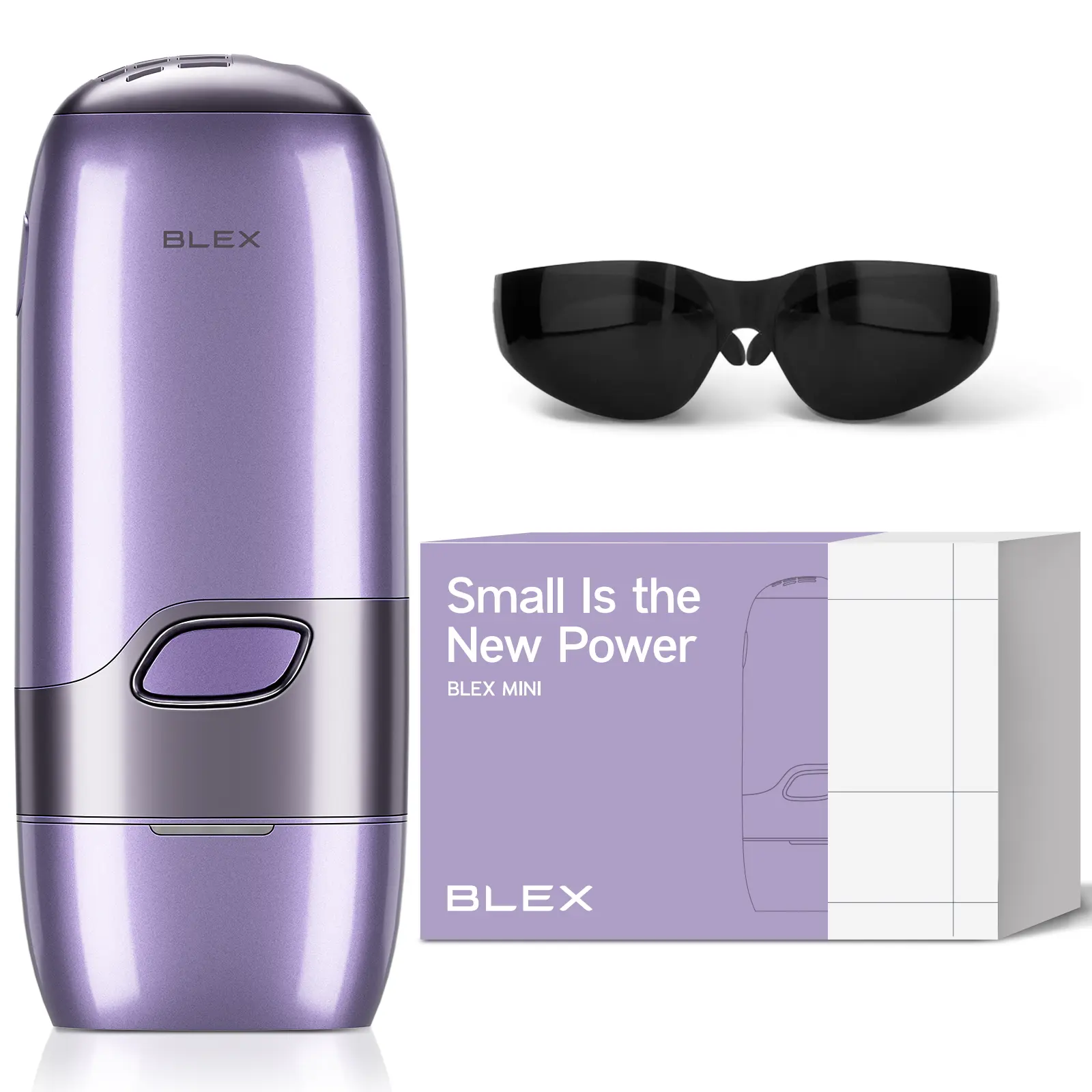 【Deals for You Days】Blex Mini At-home IPL Laser Hair Removal Device for Women and Men, 16.8J, FDA Cleared, Long-lasting Results, Comfort