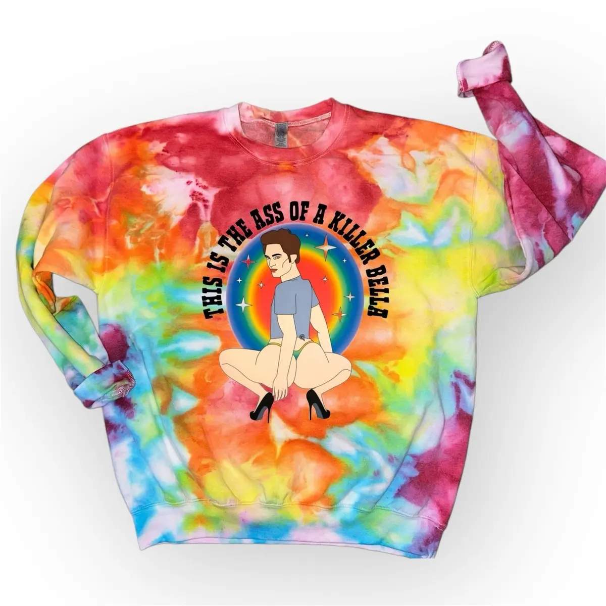 Ass of a Killer Hand Dyed Ice Dye Crewneck Sweatshirt
