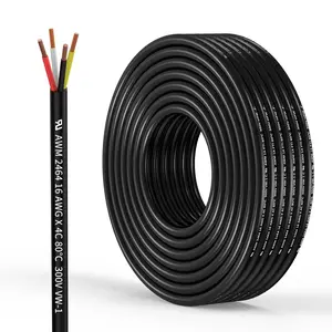 16 Gauge 4 Conductor Electrical Wire Oxygen-Free Copper Cable 10FT/3.1M Flexibl TZMOIK