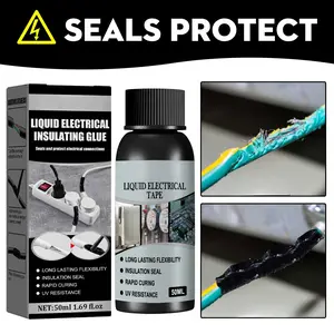 30ML Liquid Electrical Tape Waterproof Insulation Sealant – Flexible Rubber Insulating Coating for Wire Repair, Cable Protection & Electrical Connections, Fast-Drying UV-Resistant Liquid Tape for Home, Automotive & Office Use