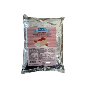 Vizyon Strawberry Charlotte Mousse Powder 11 lbs  (2.2lbx5 Sachets) – Professional Cake & Pastry Filling Mix
