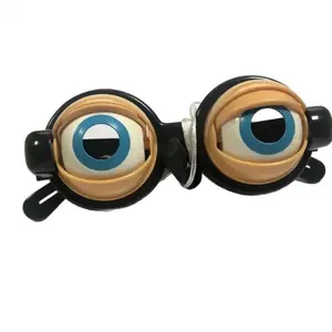 Crazy Eyes Childrens Novelty Prank Funny Winking Glasses Toy for Party Eyewear Fun Storage Kitchen Home Organizer Mirror Set Bathroom Box Shoe Day Gift