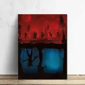 Unframed, 1 Piece, Wall Art Canvas Paintings Upside Down Monsters Oil Painting On Canvas Wall Art Artwork Painting Modern Art Design Home Wall Decor