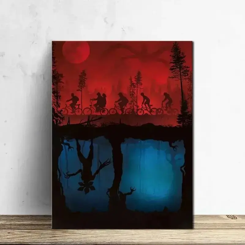 Unframed, 1 Piece, Wall Art Canvas Paintings Upside Down Monsters Oil Painting On Canvas Wall Art Artwork Painting Modern Art Design Home Wall Decor