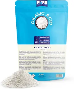 Oxalic Acid for  Bleach - 99.9% Pure Fine  - 2 lbs - Highly Effective Multipurpose Cleaner -  as a  Stain Remover and Rust Remover - Industrial Grade Strength
