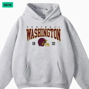 Vintage Washington Football Crewneck Hoodie - Sweatshirt - Tshirt-, Washington Team Pullover Hoodie, Vintage Washington City Hoodie, Commander Fan Apparel, Cleveland City Football Supporter Gift F16