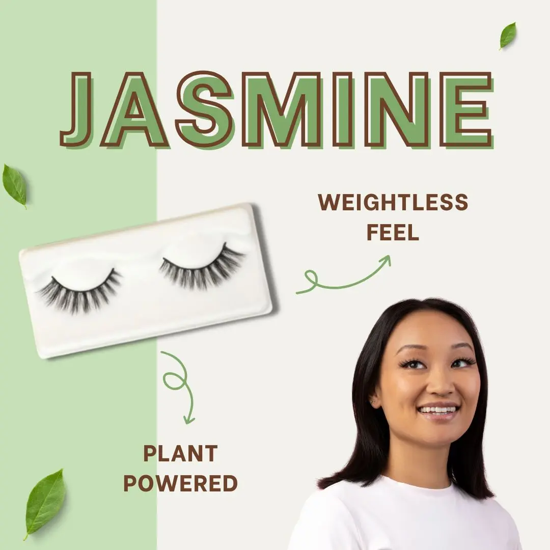 JASMINE ECOLASHES - Natural Plant Based Biodegradable Vegan Hemp Eyelash Extensions