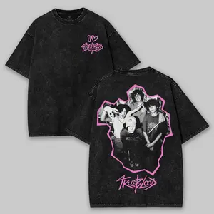 True Blood Band Washed Washed Cotton Sweatshirt Fabric Men's Top, Band Merch, Music Band Shirt, Metal Band Shirt