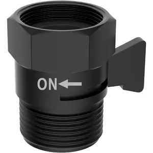 Suitable for All Metal Materials Single-piece Shower Head Flow Control Valve, G1/2 Brass Stop Valve with Metal Handle Control Rod, Suitable for Handheld Shower or Bidet Sprayer Flow Control Regulator