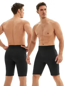 Men's Shaping Shorts, Waist Cinching Five-Quarter Pants, Fashionable Simple Sports Base Layer Yoga Shorts Built In for Men, Stretch Shorts, Fitness Shorts, Athletic Shorts