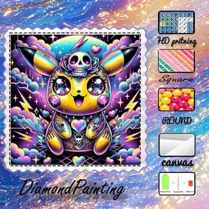 5D-DIY, advanced velvet canvas, diamond art, Diamond Art Tools, diamond painting kit, cool, dreamy, cartoon AB diamonds, fairy dust diamonds, crystal diamonds, perfect home decoration, handmade diamond art painting kit, special craft diamond art kit