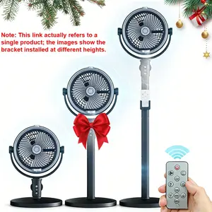 New spray floor fan, with 4000mAh rechargeable remote control function, adjustable height, floor fan with swing function, sharing good summer food
