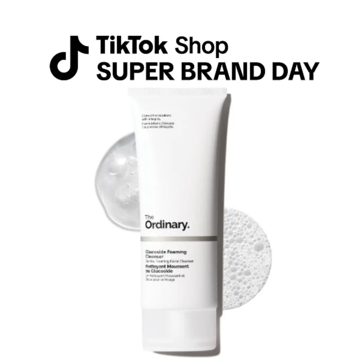 The Ordinary Glucoside Foaming Cleanser, Gentle Foaming Face Wash for All Skin Types Including Sensitive Skin, 5.1 Fl Oz