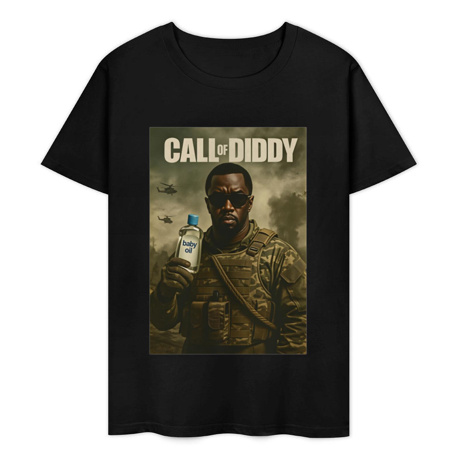 all of Duty Parody Diddy Funny T-Shirt graphic tee