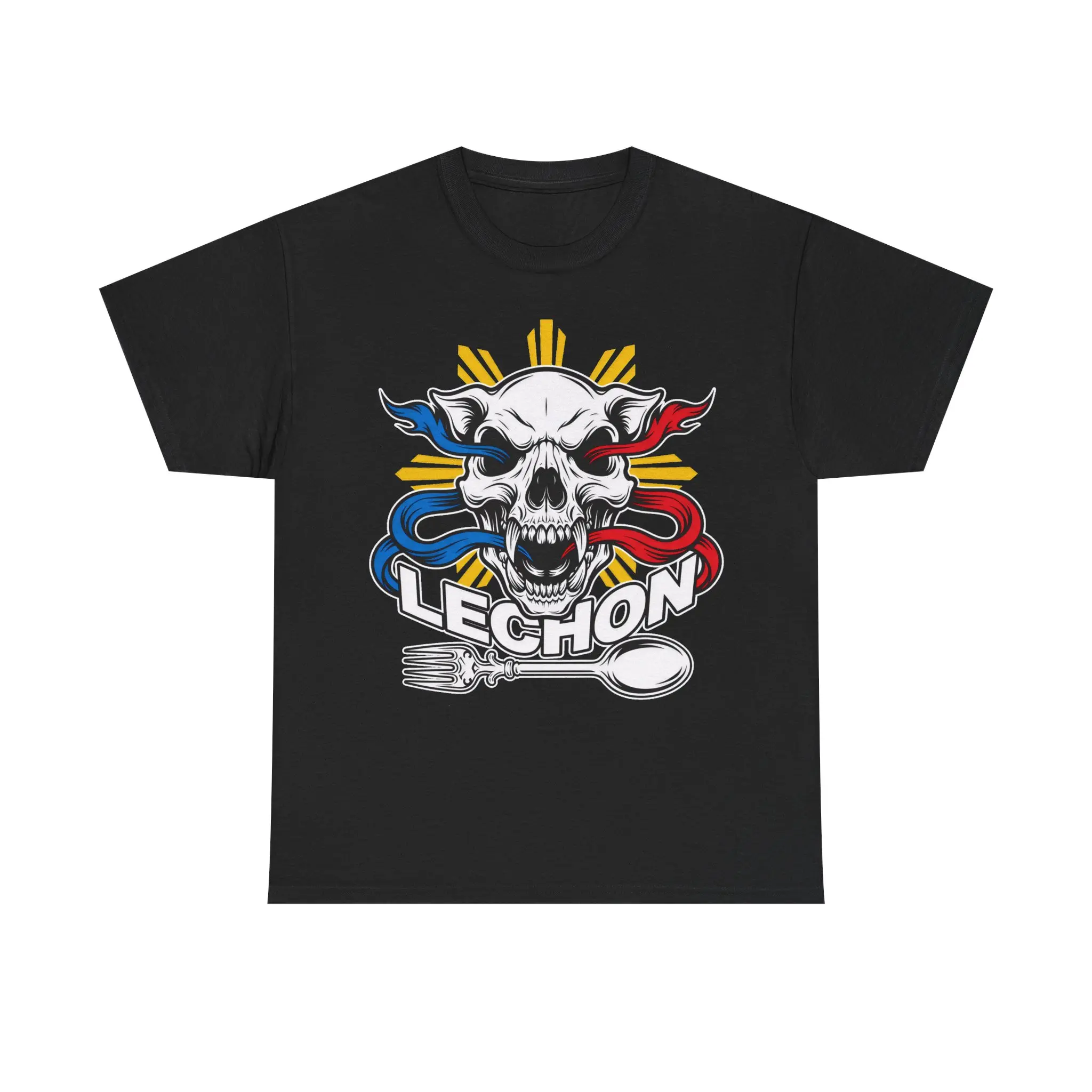 Lechon Skull with Spoons and Philippine Sun Tee | Shirt