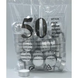 Candle-Lite 6068225 White Unscented Tea Light Candle