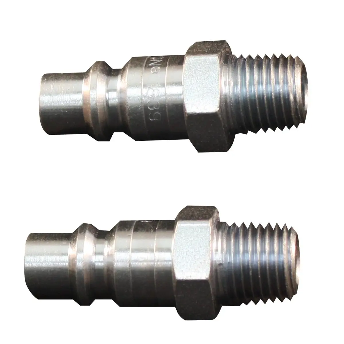 Milton 1839BK H Style Steel Plug - 0.25 in. MNPT Pipe Threads, 0.69 in. H x 0.69 in. W x 1.79 in. L, High Pressure 300 psi, Maximum Temperature of 250°F, Pack of 100