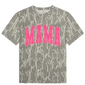 Pink Mama Mossy Oak Wash Camo Tee, Deer Hunting Shirt Design, Mossy Oak gift for mom 2026