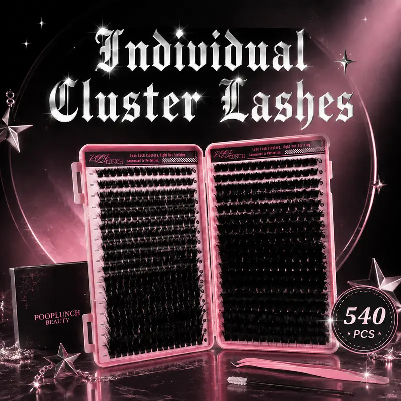 Lash Clusters Book 30D/40D/50D/60D/80D/100DExtensions Kit lash clusters kit Eyelash Extension Kit Eye Lashes, fairy lash clusters Extension Kit Lashes Clusters KitWispy Manga Lashes, Individual Lashes Eyelash Extension Lashes Halloween Makeup