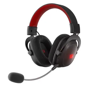 Redragon H510 PRO 3-Mode RGB Gaming Headset - 7.1 Surround Sound - 53MM Audio Drivers in Memory Foam Ear Pads w/Durable Fabric Cover- Multi Platforms Headphone - USB Powered for PC/PS4/NS, Black