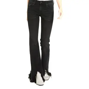 Rosie Mid Rise Flare Clayton Jean In Black By Dear John Dpm50d139clo