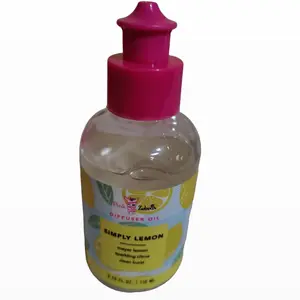 Pink Zebra Simply Lemon Diffuser Oil 3.75 oz - Fresh Citrus Scent for Diffusers Enhancing Room Atmosphere