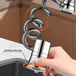 360 Degree Rotation Stretchable Faucet Aerator Anti-Splash Water Saving Tap Head