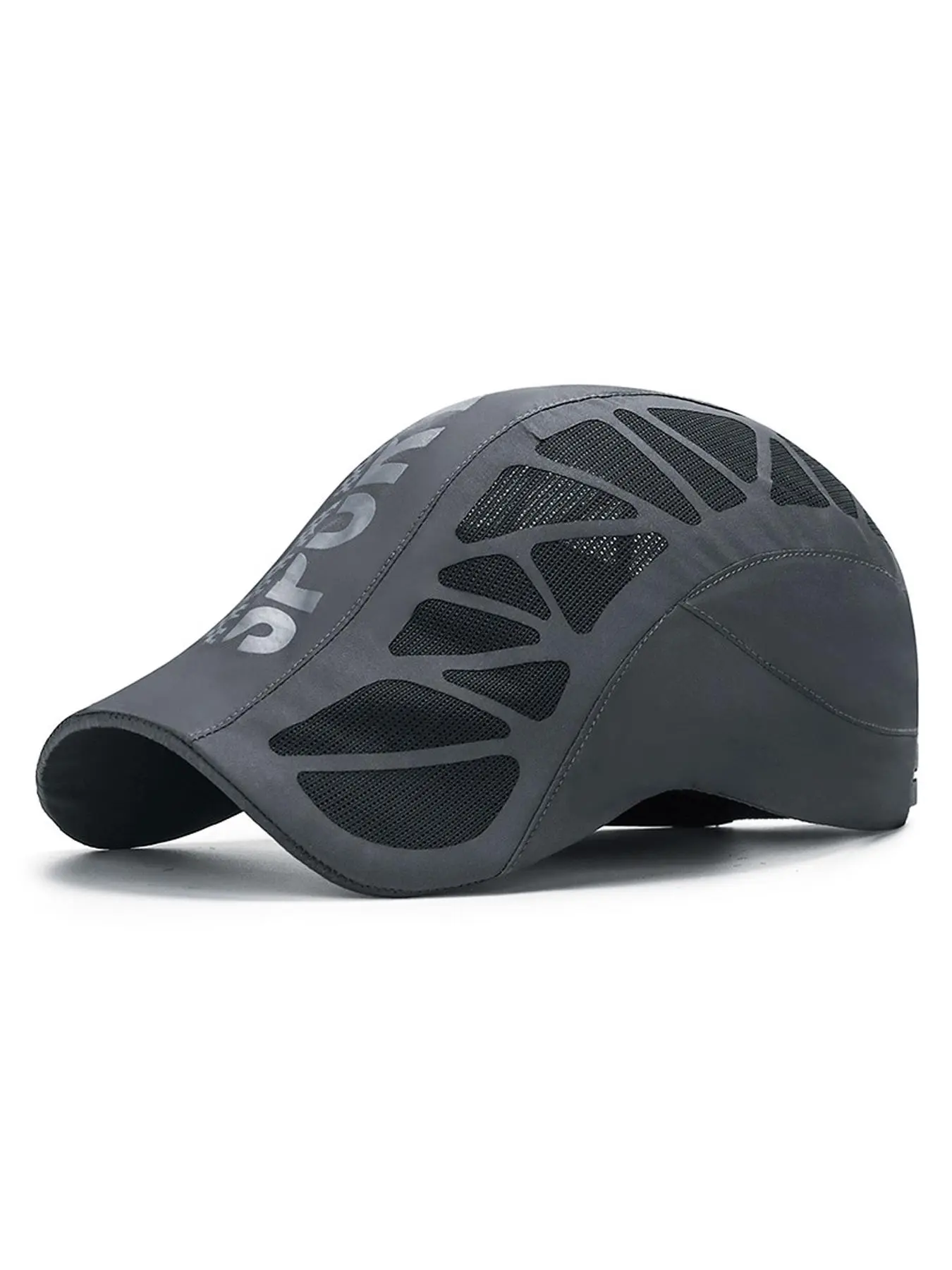 Men's Mesh Breathable Flat Cap, Retro Driving Cap, Casual Sun Protection Hat for Outdoor Wear
