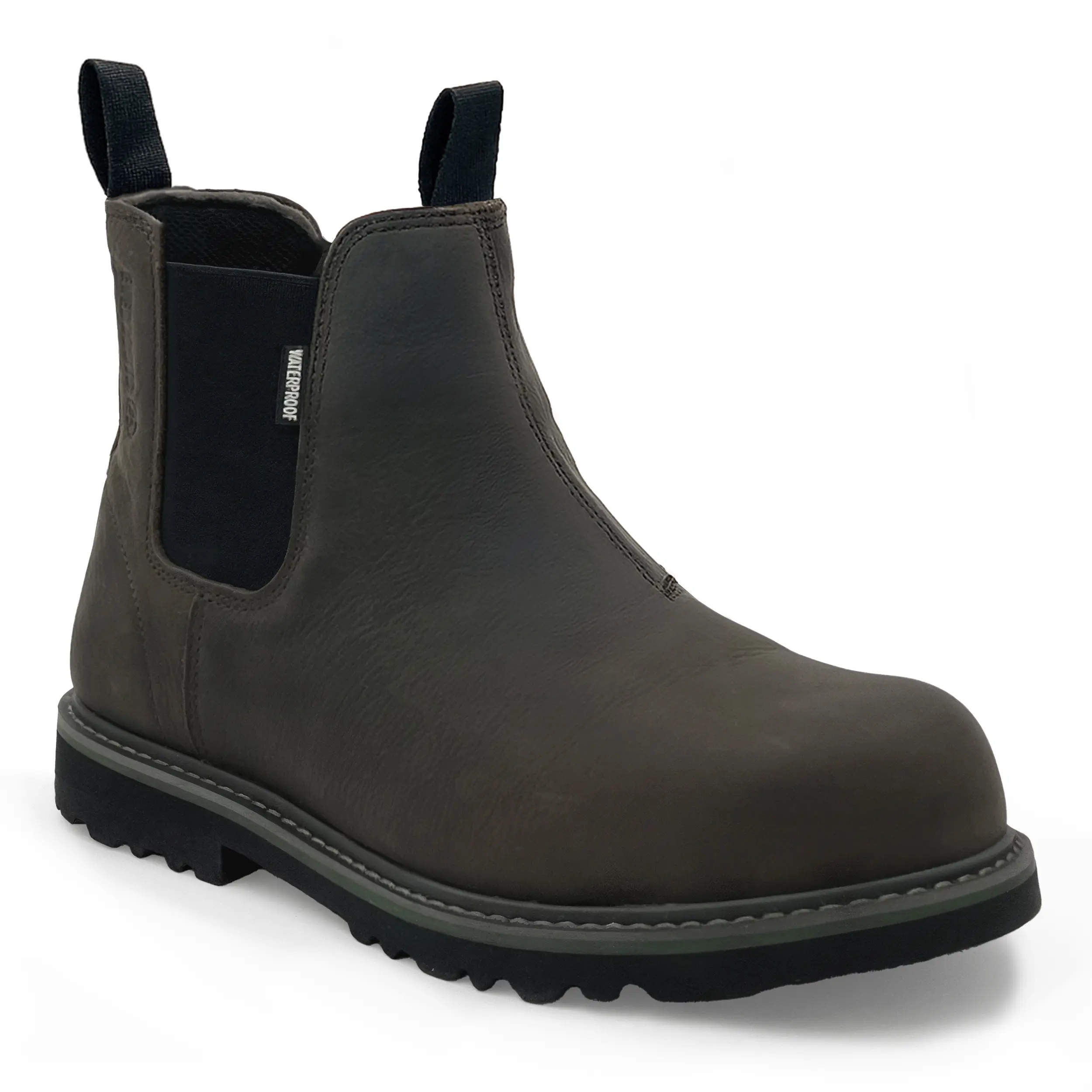 Ever Boots Rhino - Premium Full-Grain Leather Waterproof Steel Toe Work Boots for Ultimate Protection and Comfort Boy Footwear Walking Shoes Closed Design