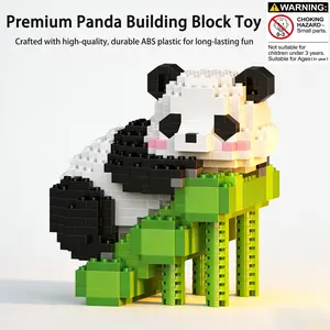 Adorable Panda Micro Brick Puzzle, Challenging Micro Blocks Set, Perfect for Puzzle Lovers, Premium Quality, Sturdy Build, Stress Relieftoy