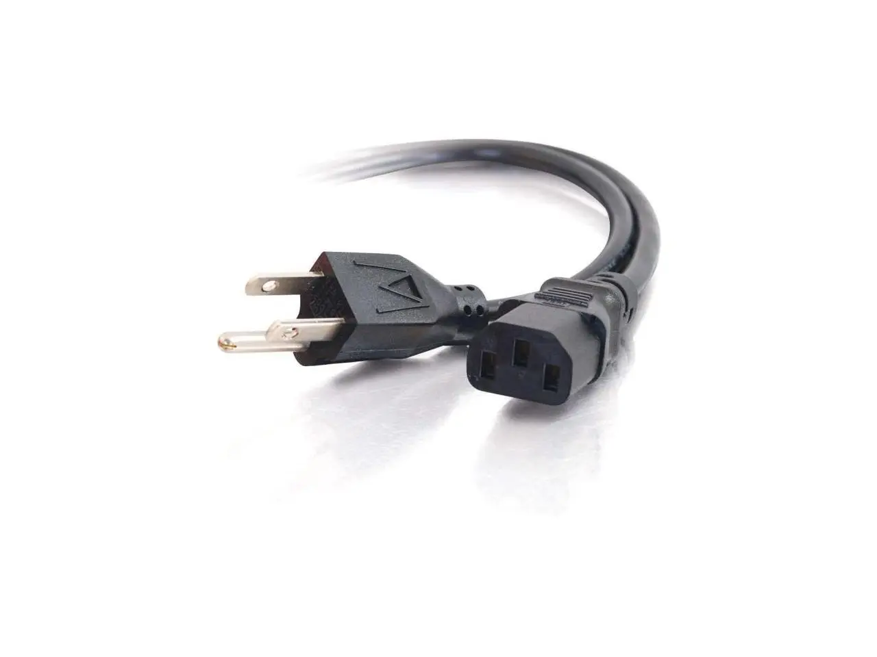 C2G 29925 16 AWG Universal Power Cord - NEMA 5-15P to IEC320C13, TAA Compliant, Black (2 Feet, 0.60 Meters) C2G 29925 16 AWG Universal Power Cord - NEMA 5-15P to IEC320C13, TAA Compliant, Black (2 Feet, 0.60 Meters)