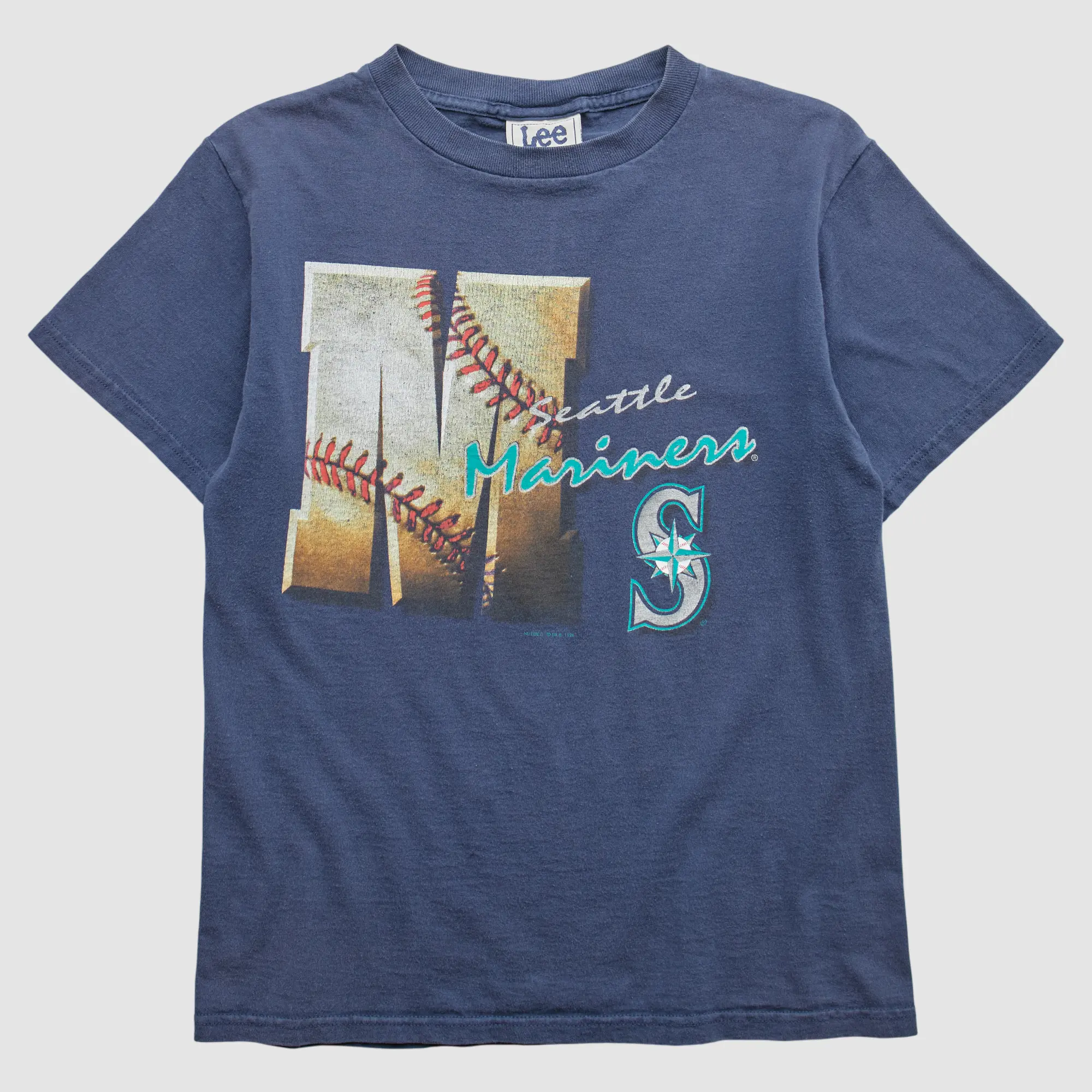 Seattle Mariners Lee Apparel 1996 T-Shirt - Navy - XS