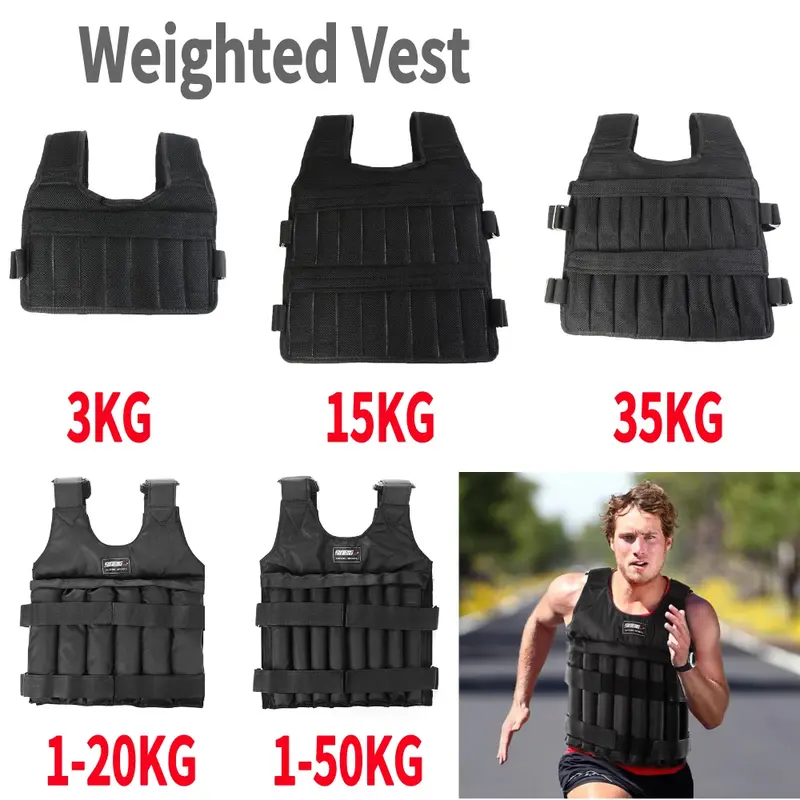 Weight Training Vest: Boost Your Fitness Routine with 3/15/35kg Options Home Workout Equipment Weightlifting Belt for All Levels