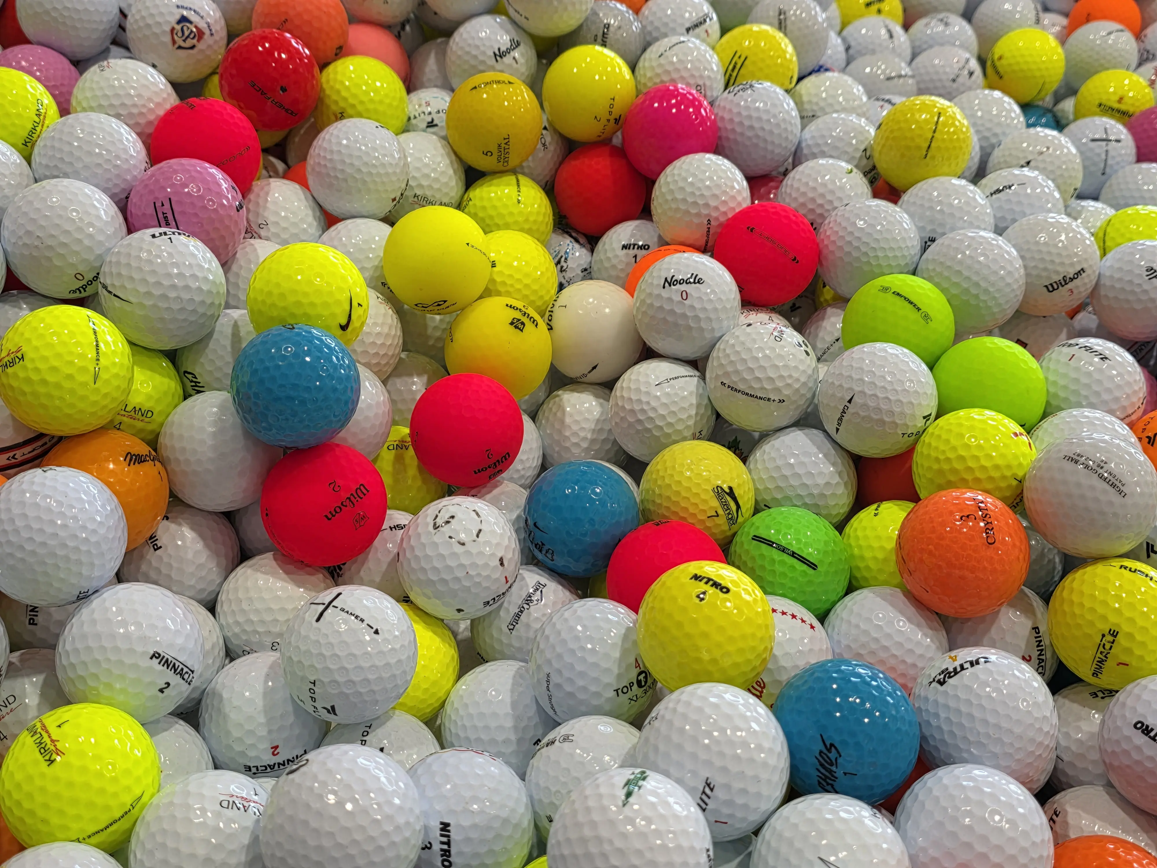 4A-5A Store Line Golf Ball Mix- 50 count or 100 count