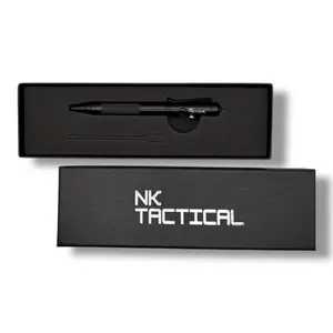 Tactical EDC Pen by NK Tactical – Bolt Action Aluminum EDC Pen with Tungsten Carbide Window Breaker for Law Enforcement and Everyday Carry
