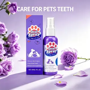 Dog and Cat Tooth Cleaning Spray – Pet Oral Care Spray, Pet Teeth Cleaning Spray, Dog Dental Spray and Cat Dental Spray, Breath Freshener and Stain Removal