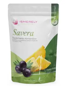 Ismerely Savera Metabolism Supplement Pineapple Flavor 350g Powder with Essential Minerals Vitamins for Digestive Relief Ulcer Healing Probiotic Fiber US Healthcare