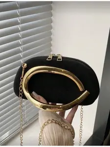 Elegant Refined Handbag with Gold Hardware and Bean Bag Design Crossbody Chain Bag Perfect for Women's Daily Dating Vacation Formal Events Weddings and Ideal Holiday Gift Choice