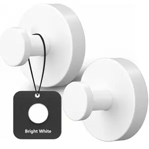 2 PCS Heavy Duty Suction Cup Hook, Suitable for Shower, Bathroom, and Kitchen-No-Drill Wall-Mounted Towel Hook, Using Vacuum Technology, Supports on Glass, Mirror, Tile, Smooth Surfaces, Waterproof and Rust-Proof, Matte Black - Bath Towel,Bathrobe nodrill