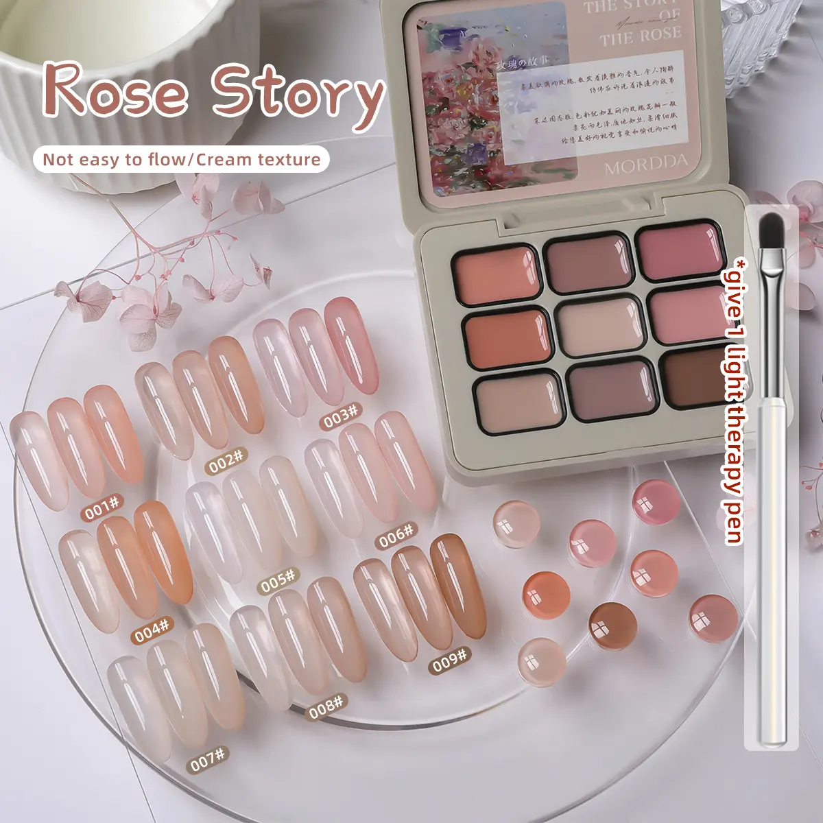 9 Colors New Popular Solid Gel Nail Gel Semi Permanent Nail Art Soaking UV LED Gel Christmas Manicure Gift Nail Salon DIY Manicure Polish Cutics Cosmetic Jiugongge Meiguigushigutaijiaoquantao