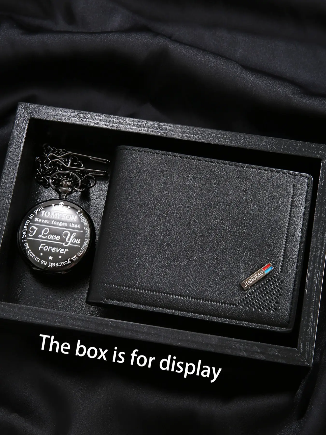 Vintage Fashion Men's Pocket Watch Set 2pcs with PU Wallet, Perfect for Daily Use, Parties, Birthdays, Holidays, Gifts