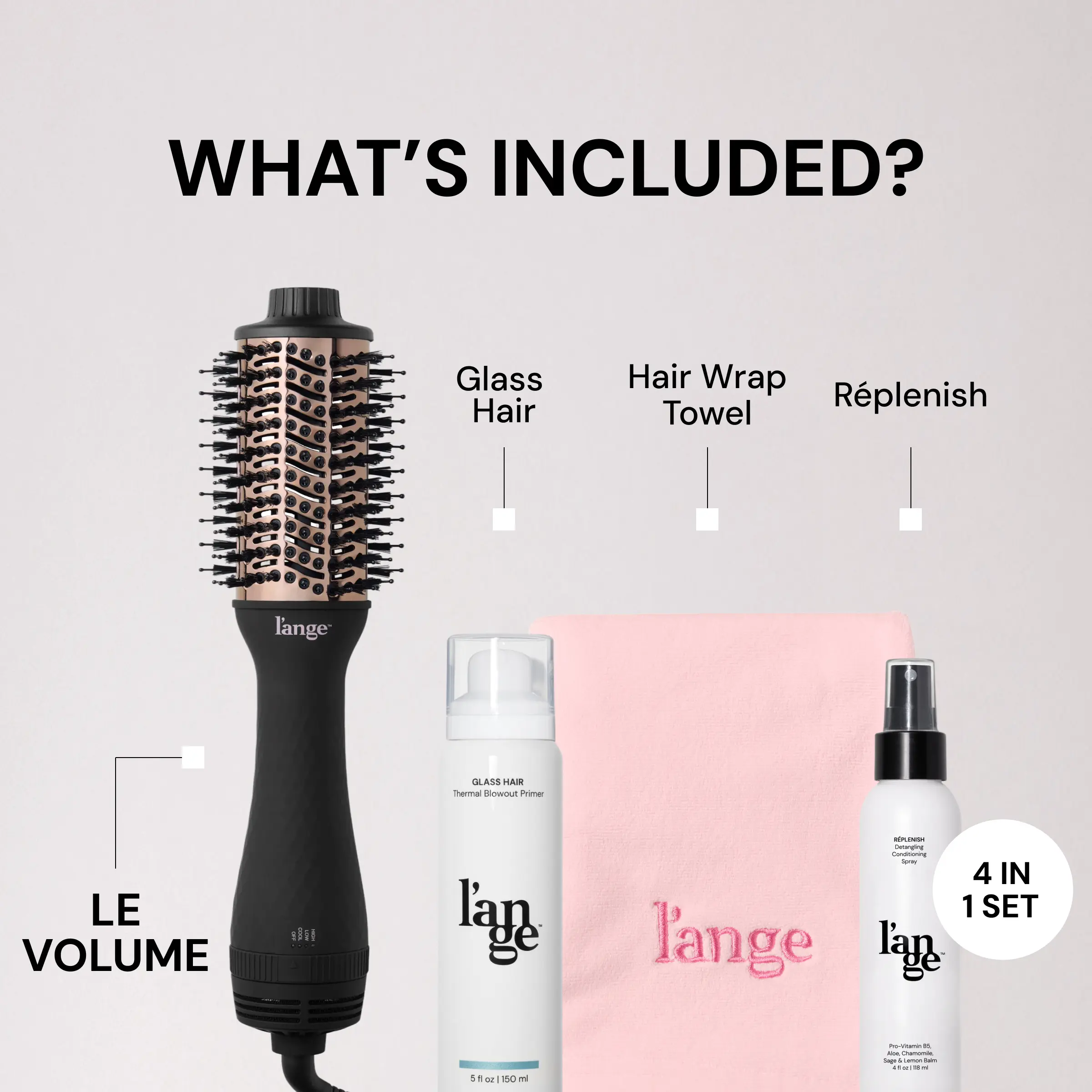 Blow All Out - Black 60mm / Blush Towel