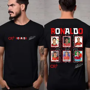 CR7, Ronaldo Vector Design for T-Shirt, Soccer Trading Card PNG, Football Merch Graphics, Streetwear