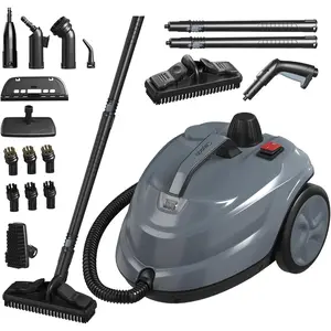 Steam Cleaner, Powerful Heavy Duty Canister Steamer with 34 Accessories, Steam Mop with 16.4 Ft Extra-Long Power Cord for Home Floor Cleaning, Grout, Upholstery, Car Detailing Durable Multifunction
