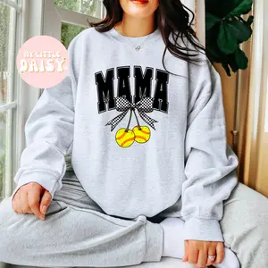 Mama softball cherries, softball mama, sport mom t-shirt/sweatshirt