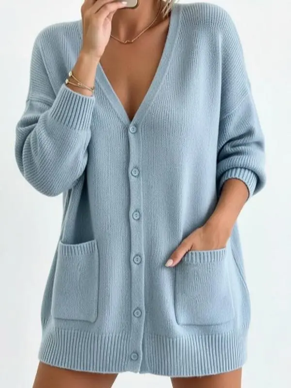 Women's Brynn V-Neck Knit Cardigan Top